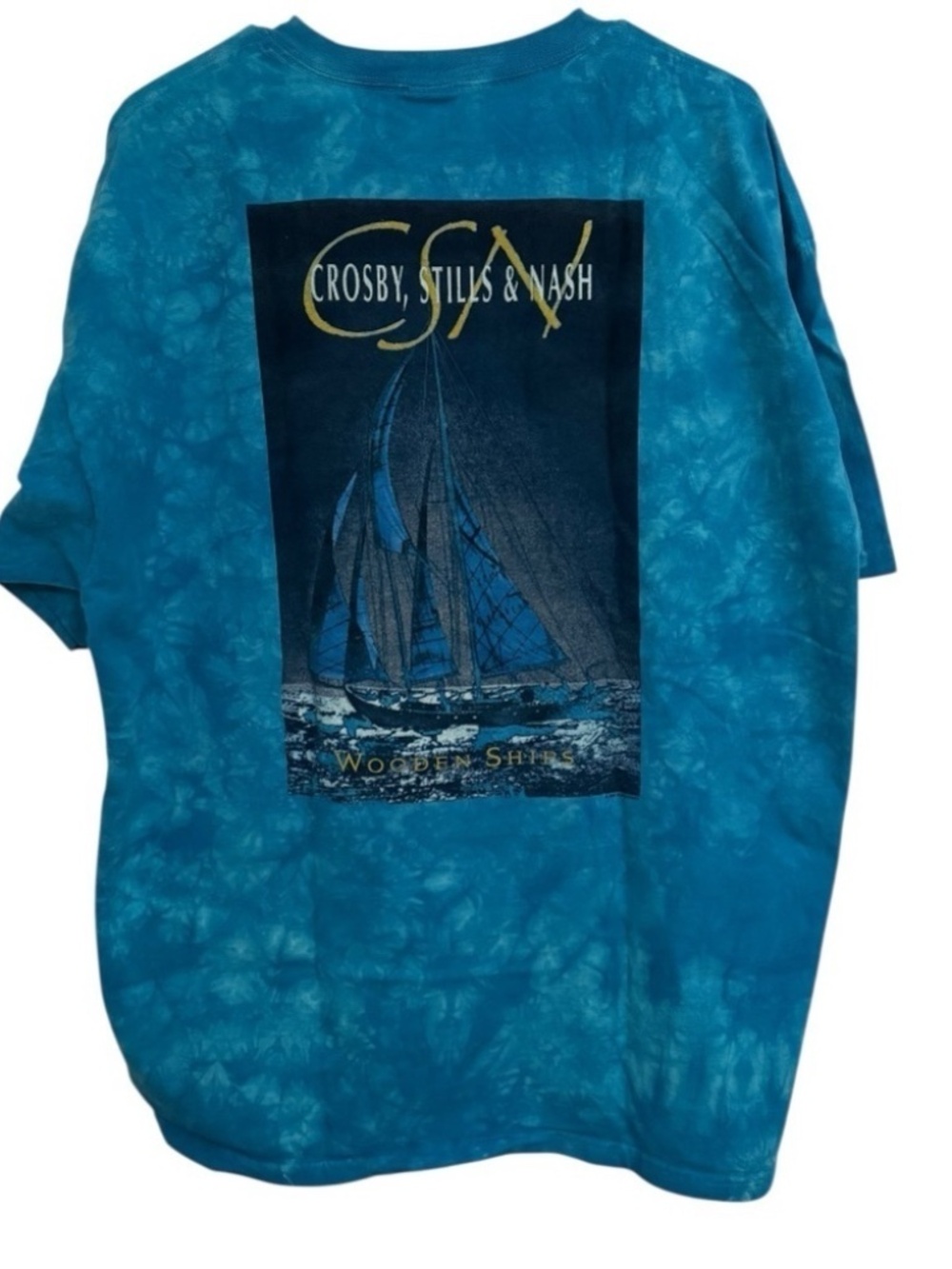 Sundog Crosby Stills Nash 1994 Wooden Ships Tie Dye Shirt 2XL XXL Vintage Grail